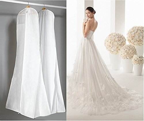 حقائب فستان الزفاف الرخيصة 180 ، غطاء غبار ، حقيبة ملابس لثوب الزفاف بتصميم حورية البحر
