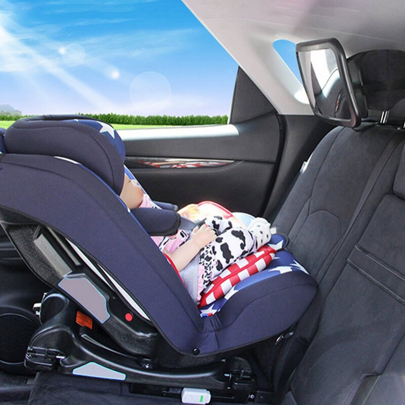 مرآة أمان للأطفال قابلة للتعديل ، مقاومة للكسر ، 360 درجة ، للمقعد الخلفي ، رعاية الرضع ، ملحقات السيارة الداخلية