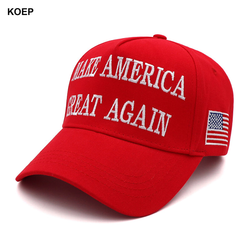 جديد دونالد ترامب 2024 قبعة USA قبعات البيسبول كبيرة الحجم ماغا Snapback رئيس قبعة التطريز بالجملة انخفاض الشحن القبعات