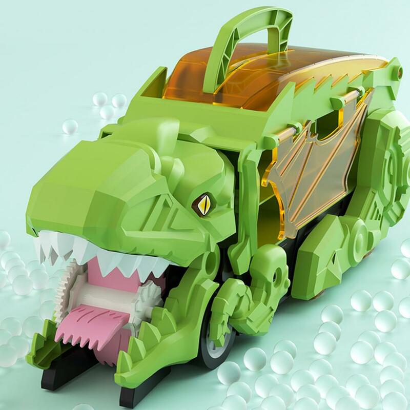 ديناصور لعبة شاحنة السنونو مع محرك الشريحة قابلة للطي ، سيارة صغيرة ، مقبض محمول ، التراجع