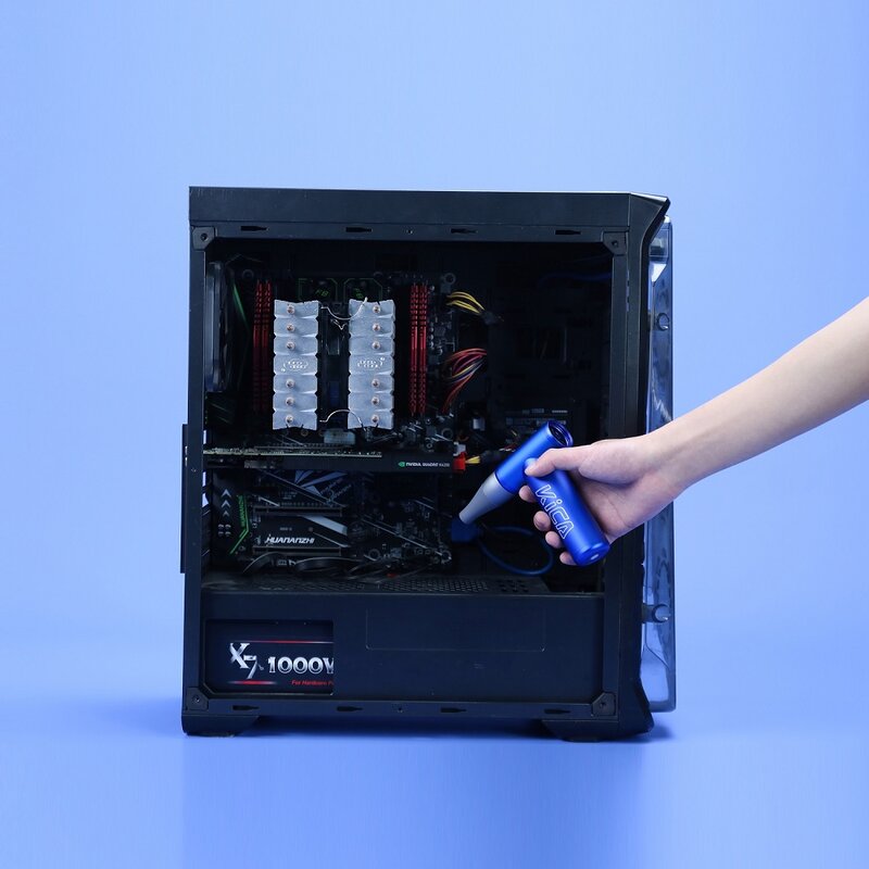 KICA Jetfan الكهربائية منفاخ الهواء المحمولة مروحة تربو قابلة للشحن اللاسلكي منظف بالهواء المضغوط الأنظف لسيارة لوحة مفاتيح الكمبيوتر