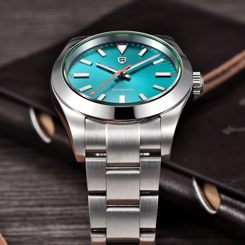 جديد الرجال الساعات PAGANI تصميم العلامة التجارية الفاخرة الميكانيكية ساعة الرجال NH35 الرياضة الأعمال الغواصة ساعة اليد الأزرق الهاتفي PD-1733
