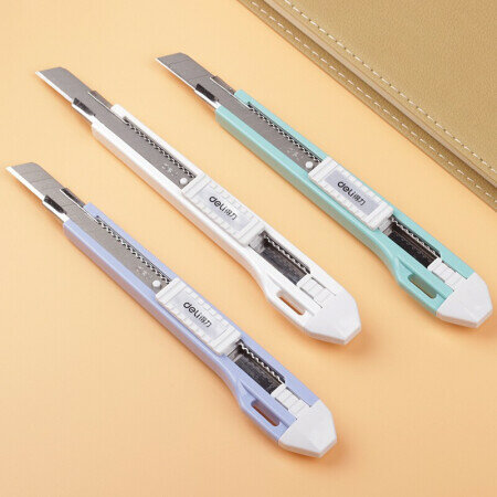 Deli 2031 Utility Knife Small Paper Cutter Cutting Tools Office Supplies Stationery