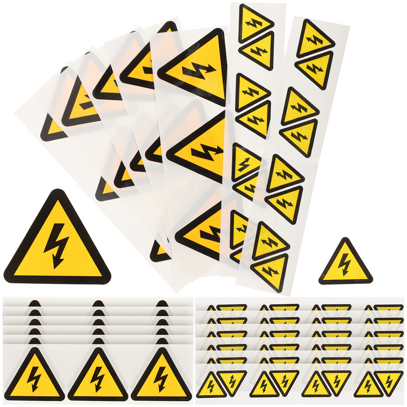 Tofficu خطر صدمة كهربائية عالية الجهد ، العلامة الصفراء ، ملصقات الفينيل ، قطع الطاقة من قبل