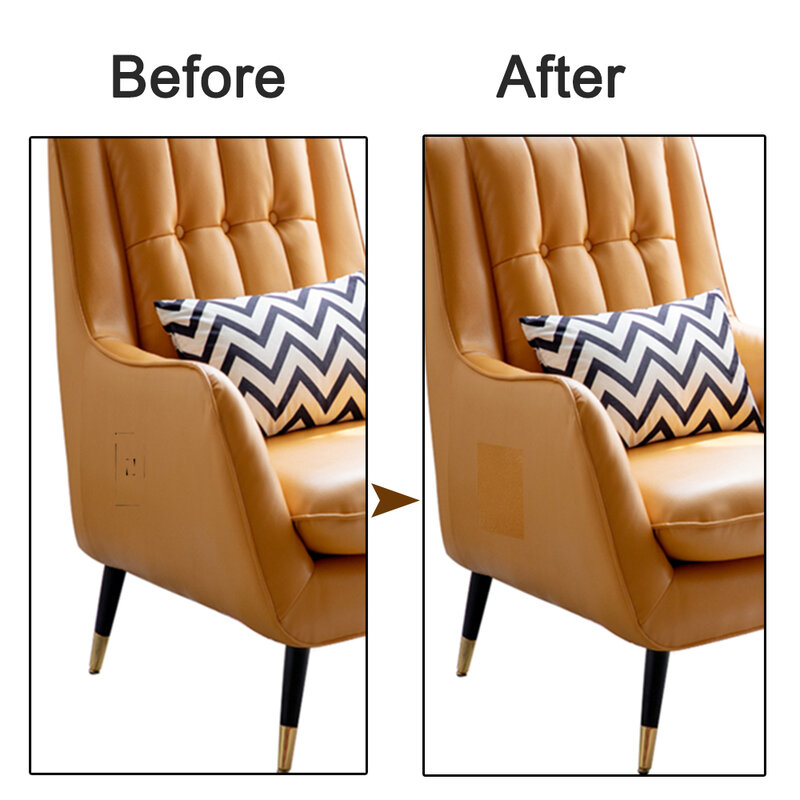 شريط لاصق ذاتي اللصق لإصلاح الجلد ، 8 × 4 بوصة ، بقع للأريكة ، المقعد ، الحقائب ، القماش
