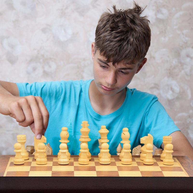 طقم شطرنج مغناطيسي قابل للطي مصنوع يدويًا ومتين لعبة شطرنج محمولة للسفر قطع شطرنج مغناطيسية لسطح المكتب
