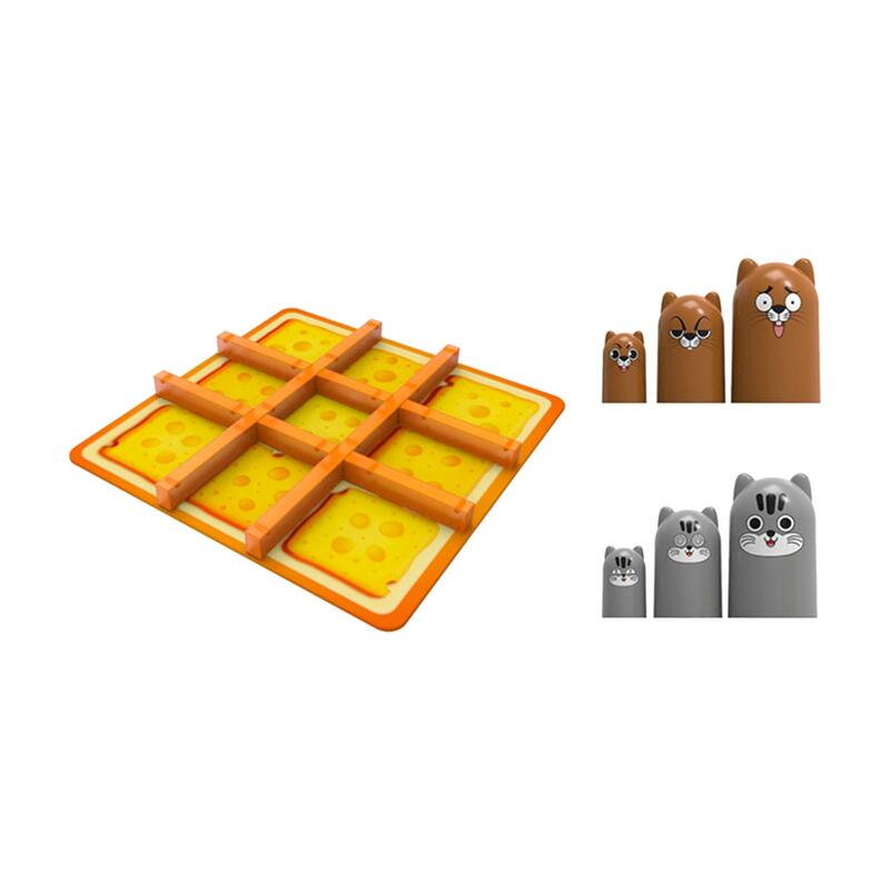 تيك تاك تو التعليمية 6 قطع لعبة لطيف داخلي ألعاب الأسرة الاطفال الأطفال