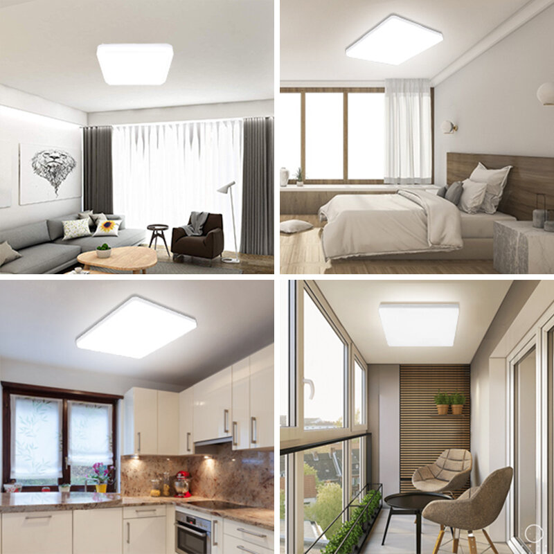 مصباح سقف مستدير بإضاءة Led مناسب لغرف المعيشة وغرفة النوم والمطبخ بقدرة 15 وات 20 وات 30 وات 40 وات 50 وات 220 فولت إضاءة عصرية للسقف