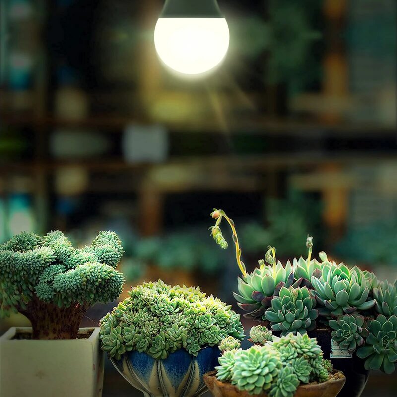 مصباح LED كامل الطيف ، مصابيح إضاءة نباتية ، قاعدة E26 ، 11 واط ، ضوء W ، مكافئ للنباتات الداخلية ، بدء البذور ، مصباح A19