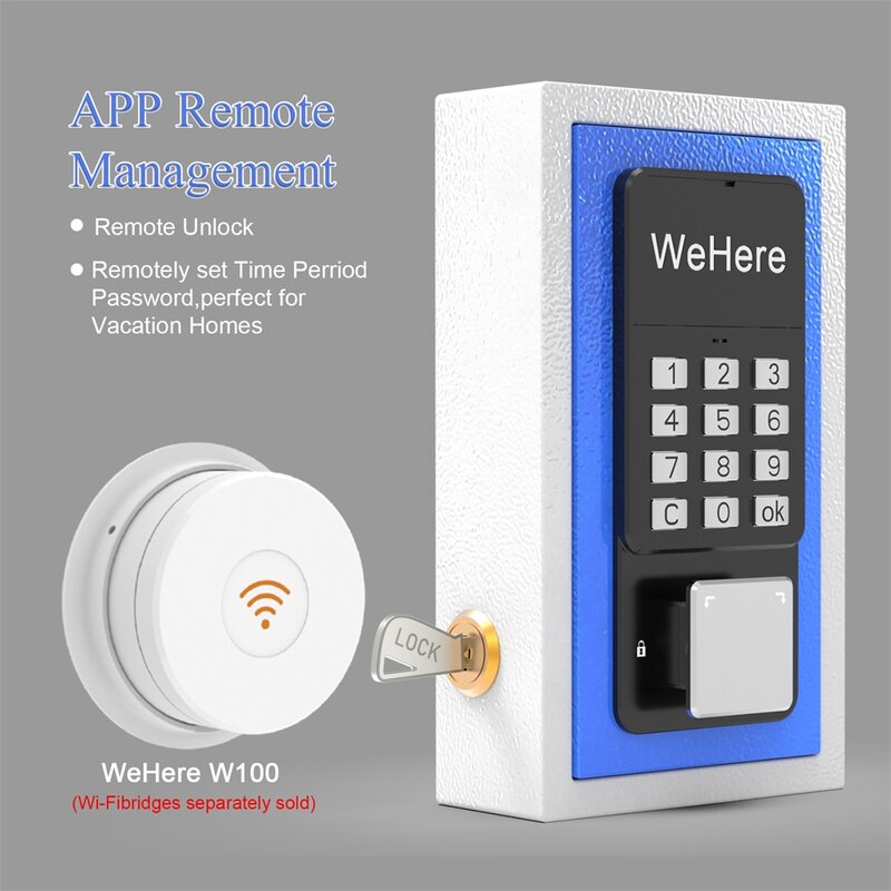 Wethis-مفتاح إلكتروني صندوق الأمان التخزين ، التحكم عن بعد ، كلمة المرور الذكية ، التطبيق ، الهاتف ، التحكم عن بعد ، الأمن في الهواء الطلق ، شقة ، إدارة الفندق