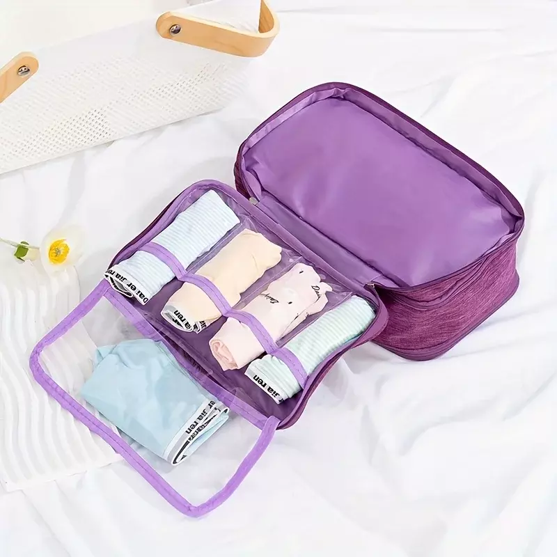 حقيبة تخزين الملابس الداخلية المحمولة السفر ، حقيبة أدوات الزينة ، منظم الملابس الداخلية الصدرية