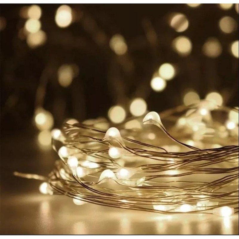3/5/10 متر LED الجنية أضواء بطارية تعمل الأسلاك النحاسية جارلاند سلسلة أضواء في الهواء الطلق حديقة أضواء حفلات الزفاف زينة عيد الميلاد