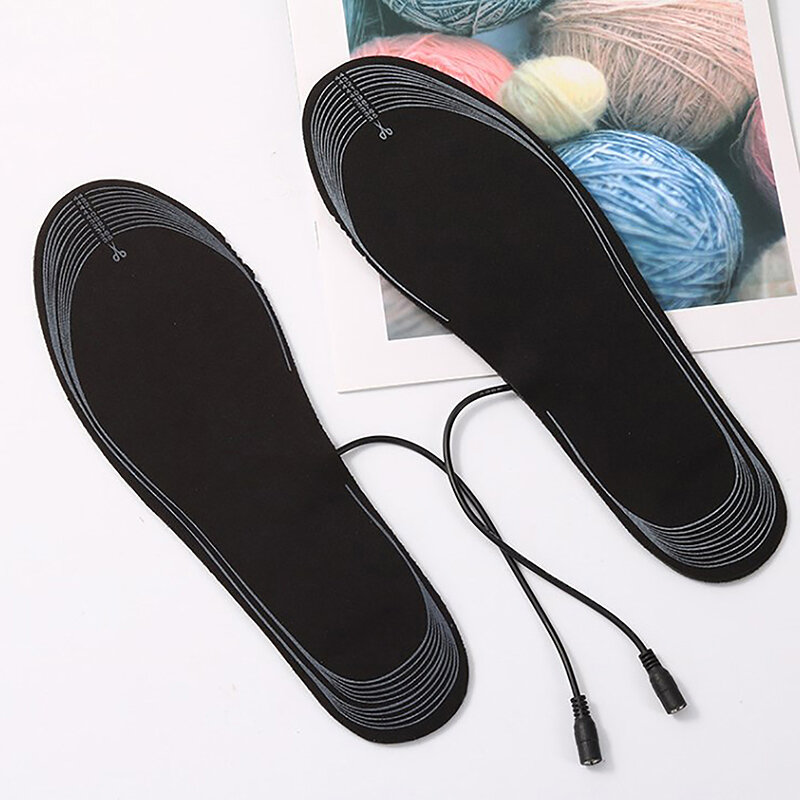 نعل حذاء أسود يسخن USB ، وسادة تدفئة القدم الكهربائية ، تدفئة القدمين ، وسادة جورب ، حصيرة ، التدفئة ، الرياضة في الهواء الطلق ، دافئ ، الشتاء