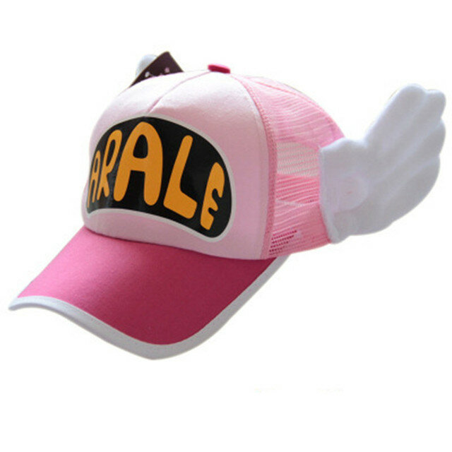 أنيمي Dr.Slump تأثيري قبعات Arale غطاء أجنحة الملاك لطيف الحلو القبعات حلوى لون قبعة بيسبول صافي قبعات