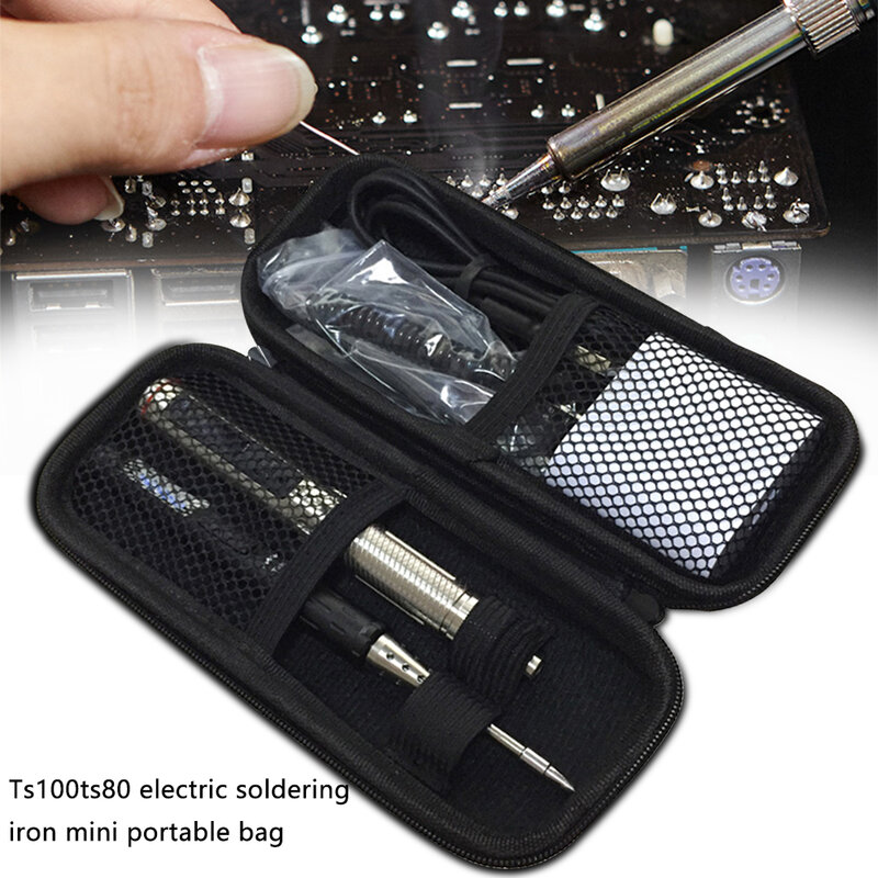 إيفا مفك كهربائي مقاوم للماء المنظم حمل حقيبة محمولة أداة حقيبة صغيرة TS100 TS80 الكهربائية لحام الحديد