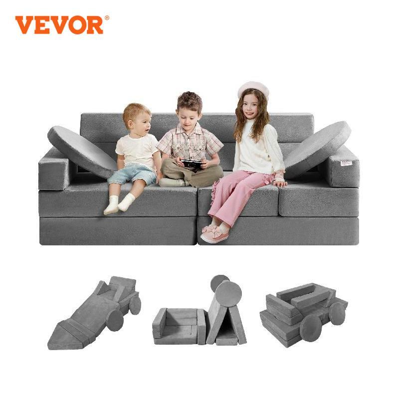 أريكة VEVOR-Foam للأطفال ، أريكة لعب ، عالية الكثافة ، إسفنجة 25D ، لعب إبداعي ، نوم ، أثاث طفل صغير