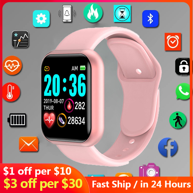 النساء الساعات الرقمية الذكية الرياضة ساعة رقمية Led الإلكترونية ساعة معصم اللياقة البدنية بالبلوتوث ساعة اليد الرجال الاطفال ساعات Hodinky