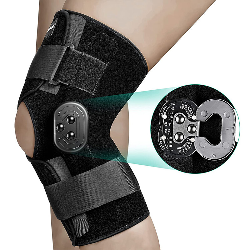 دعامة الركبة المفصلية دعم الركبة قابل للتعديل مع مثبتات جانبية من قفل بطلب لألم الركبة التهاب المفاصل ACL PCL الغضروف الغضروفي المسيل للدموع