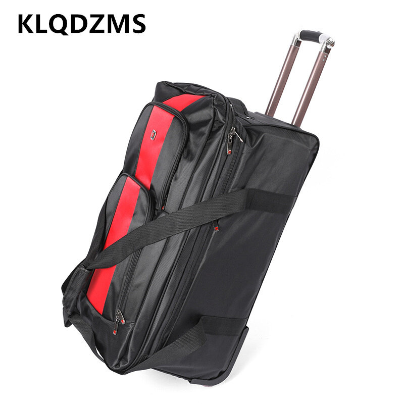 KLQDZMS 28 "30" بوصة عالية الجودة العالمي عربة حقيبة سعة كبيرة للطي اليد الأمتعة مع عجلات المتداول حقيبة السفر