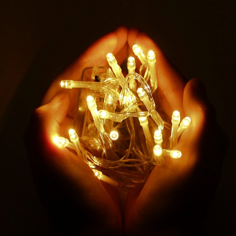أضواء سلسلة LED تعمل بالطاقة البطارية ، أسلاك النحاس جارلاند ، أضواء الجنية مقاوم للماء لعيد الميلاد ، ديكور حفلات الزفاف