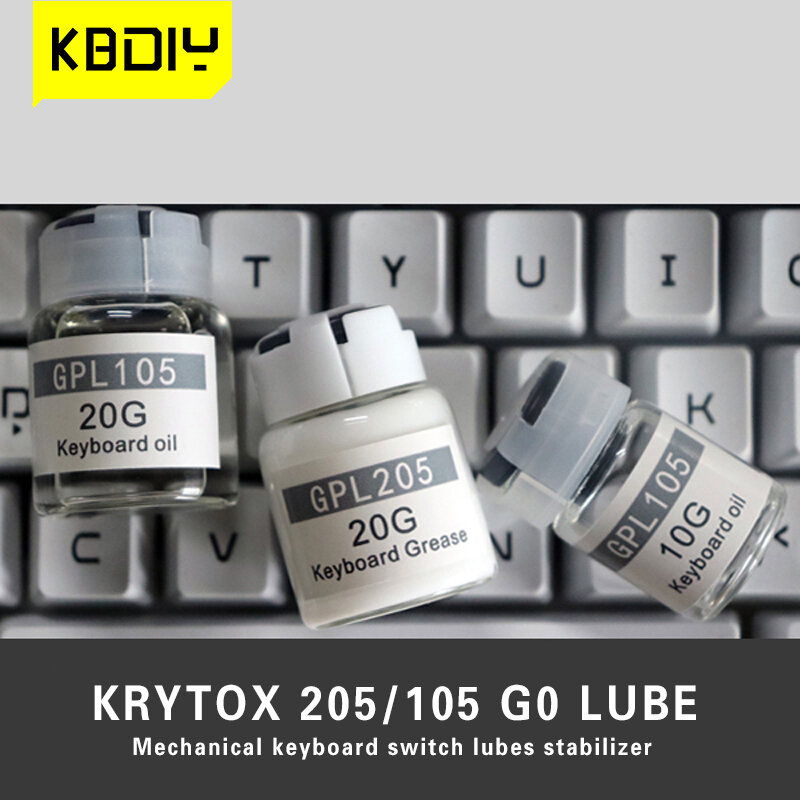 KBDiy-أغطية مفاتيح لوحة المفاتيح الميكانيكية ، مفاتيح التشحيم ، زيت الشحوم ، مثبت زيوت التشحيم ، GPL105 ، 205 ، لتقوم بها بنفسك ، GK61 آن برو 2 ، TM680