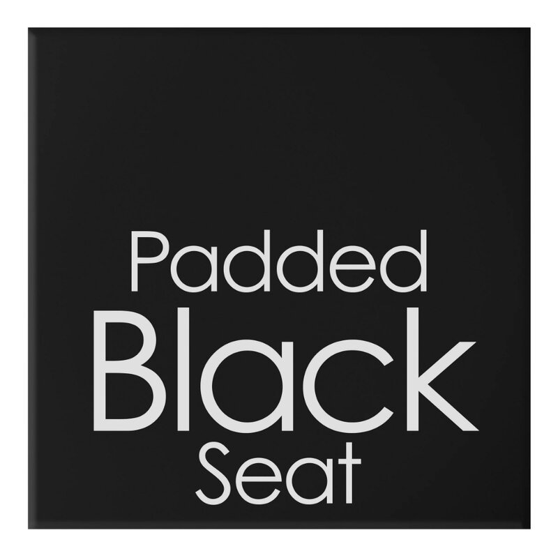 العلامات التجارية-مقعد منزلي قابل للطي عاريًا ، سعة 24 بوصة ، 225 رطل ، أسود