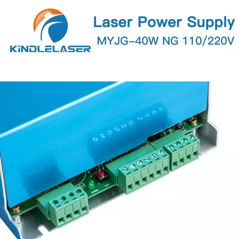 Kindlelaser-مصدر طاقة لماكينة القطع والنقش بليزر ثاني الفينيل ، 50 واط ، من من 35 إلى 50 واط