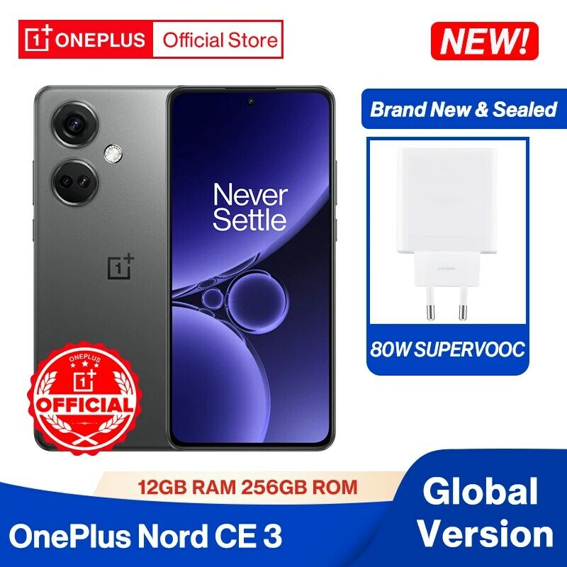 إصدار عالمي OnePlus-Nord CE 3 ، Snapdragon G ، كاميرا 50 ميجا بكسل ، Fluid AMOLED ، 80 واط supervoc ، بطارية mAh ، 12 جيجابايت ، GB ، جديد