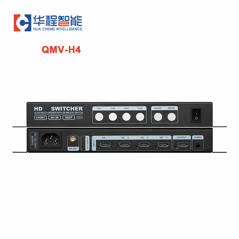 QMV-H4 4K LED فيديو الفاصل HD رباعية متعدد المشاهد وقوف السيارات مولتينيديا الإعلان شاشات الجلاد مقسم الفيديو لتحويل HD