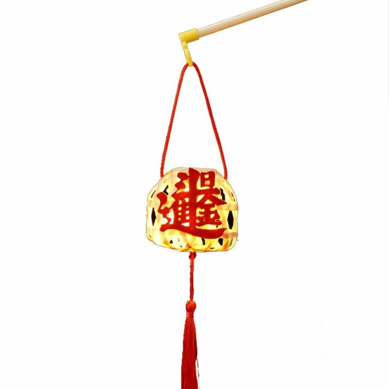 فانوس يدوي الصنع للعام الجديد ، على الطراز الصيني ، حقيبة مواد مضيئة تصنعها بنفسك ، فوانيس مهرجان الربيع المحمولة باليد