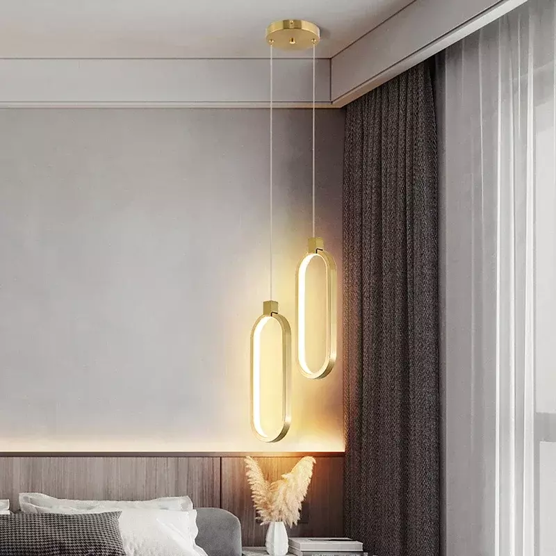 ثريا حديثة LED لغرفة النوم ، مصباح معلق ، أضواء داخلية ، بريق ثابت ، جانب السرير ، المعيشة ، غرفة الطعام ، ديكور المنزل