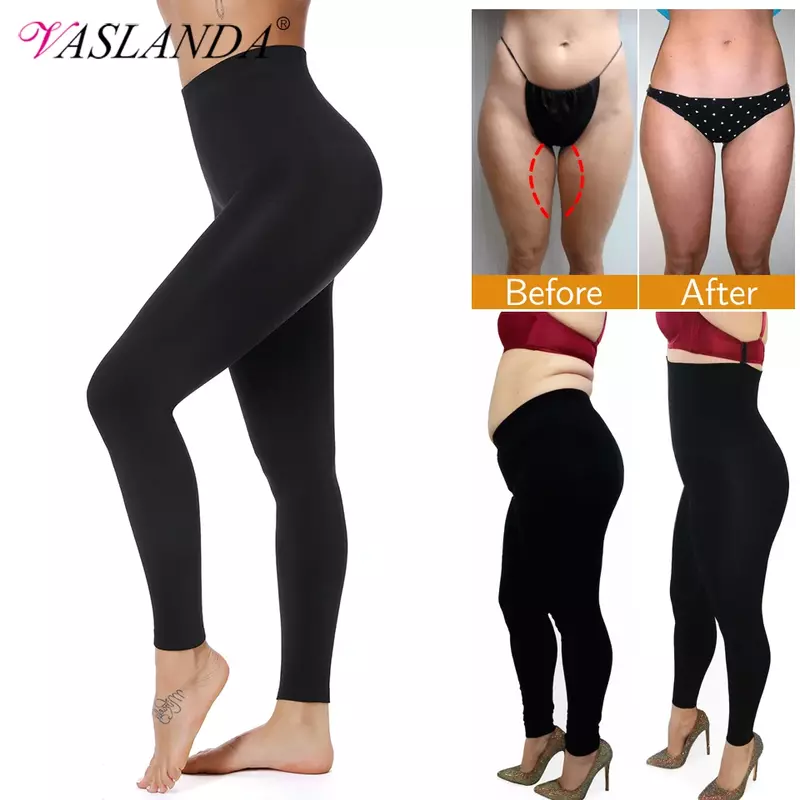 Vaslanda-سروال تخسيس عالي الخصر للنساء ، سراويل داخلية للتحكم في البطن ، طماق غير مخيط ، بنطلون تشكيل ، بنطلون مدرب الخصر