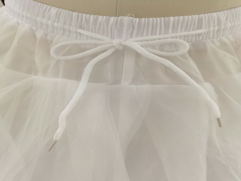 جديد حار بيع 3 الأطواق كبير الأبيض ثوب نسائي سوبر رقيق كرينولين زلة تنورة لحفل الزفاف فستان زفاف في الأوراق المالية