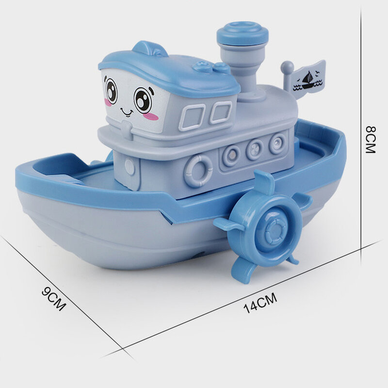 ألعاب حمام للأطفال لعبة على شكل قارب سفينة كرتونية لطيفة لعبة عقارب الساعة ألعاب أطفال ألعاب مائية ألعاب شاطئ للسباحة للأطفال هدايا للأولاد ألعاب