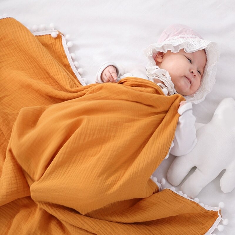 الملونة الطفل بطانية لحديثي الولادة بطانية أطفال من القطن تلقي بطانية طفل قماط بطانية لينة الطفل بطانية 4-color