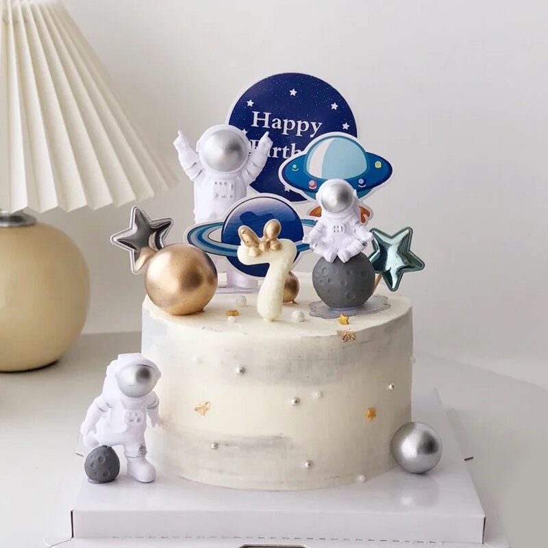 رائد الفضاء كعكة توبر للفضاء الخارجي موضوع حفلة عيد ميلاد الحلوى الدعائم احتفالية ديكور الكون كوكب سلسلة كعكة توبر