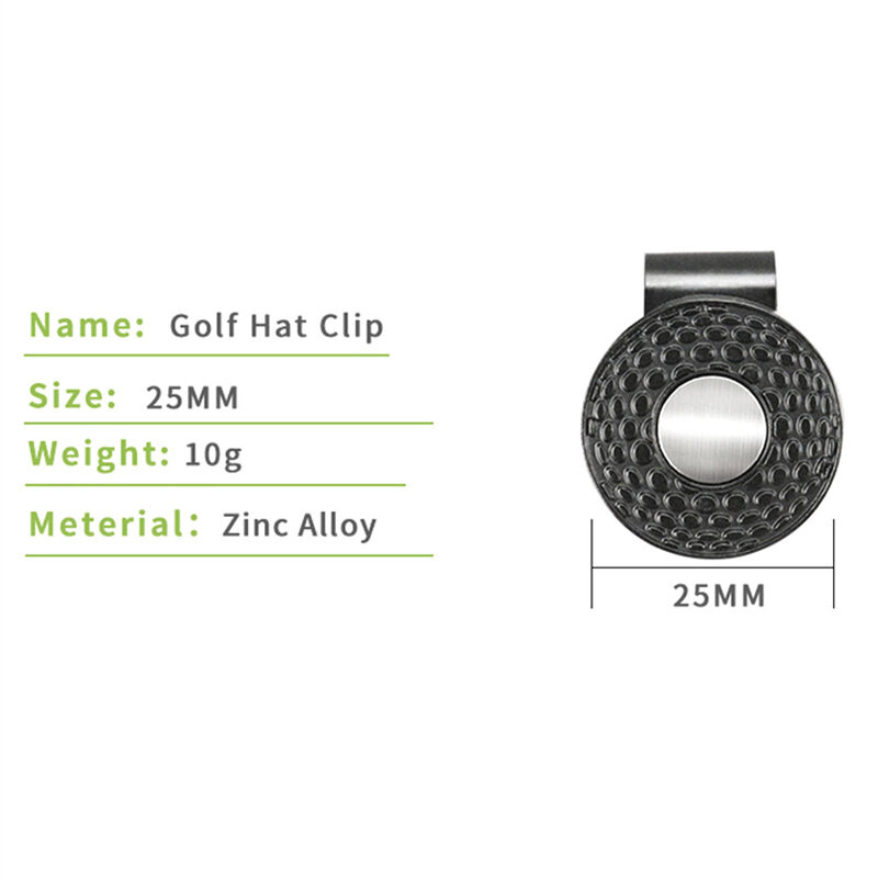 علامة كرة الجولف مع علامة مشبك قبعة مغناطيسية ، علامة الجولف ، أدوات مساعدة للتدريب على هدية لاعب الجولف ، لوازم علامة كرة الجولف