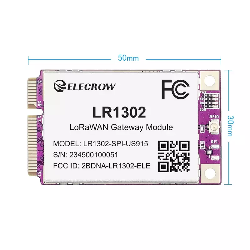 وحدة بوابة Elecrow طويلة المدى ، LoRaWAN ، تدعم 8 قنوات ، اتصال أكثر سلاسة ، من من من مالز ، LR1302