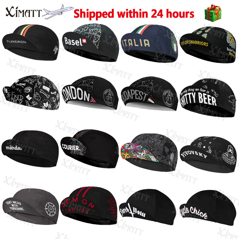 XIMATT الأسود سلسلة الأكثر شعبية البوليستر الدراجات قبعات الرياضة سريعة الجافة دراجة قبعة الرجال ملابس نسائية امتصاص العرق تنفس