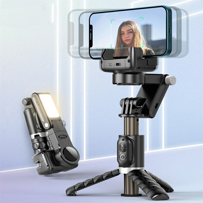 360 دوران بعد وضع التصوير Gimbal استقرار Selfie عصا ترايبود Gimbal آيفون الهاتف الذكي التصوير المباشر