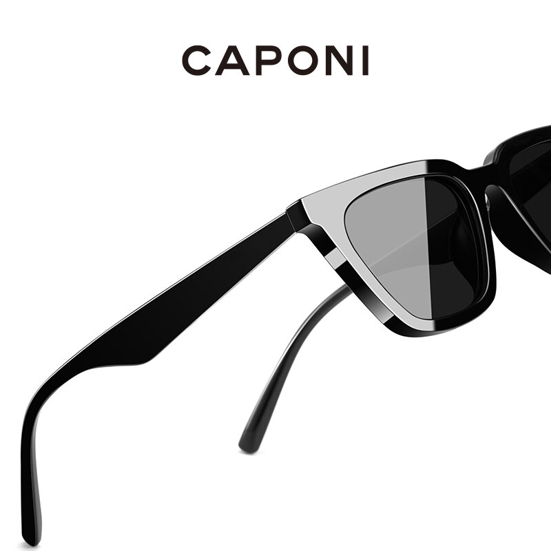 CAPONI الاستقطاب النظارات الشمسية النساء القط العين نمط خمر نظارات شمسية الإناث تصميم الأزياء العصرية ظلال UV400 حماية CP7461