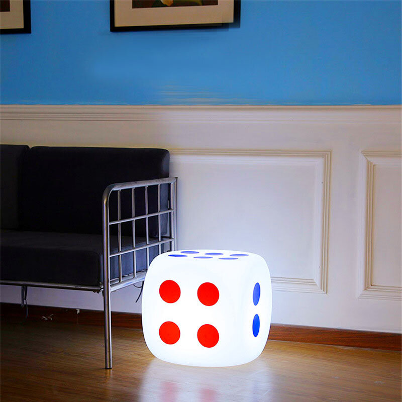Reack LED النرد مكعب بار البراز 30x30x30 سنتيمتر أثاث بار الزخرفية اللون تغيير مضاءة مكعب الكراسي مضيئة متوهجة الكراسي