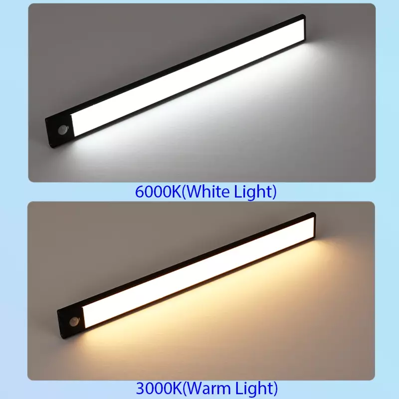 لاسلكي LED استشعار الحركة الخفيفة ، ضوء الليل ، USB ، تحت خزانة ، المطبخ ، غرفة نوم ، خزانة الملابس ، الإضاءة في الأماكن المغلقة