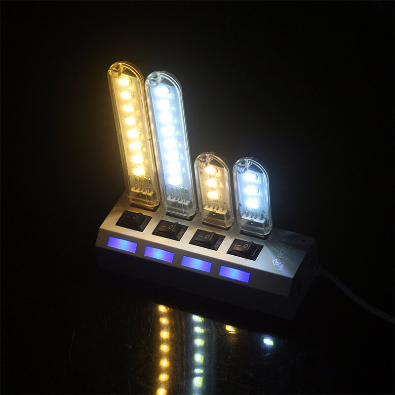 المحمولة LED أضواء USB ليلة ضوء غرفة ديكور طاولة صغيرة لمبة مكتب مصباح يدوي ل قوة البنك محمول التخييم القراءة الإضاءة