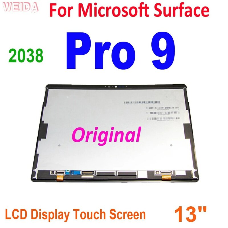شاشة LCD أصلية 13 بوصة لمايكروسوفت السطح برو 9 شاشة LCD تعمل باللمس الجمعية لسطح برو 9 Pro9 2038 LCD استبدال