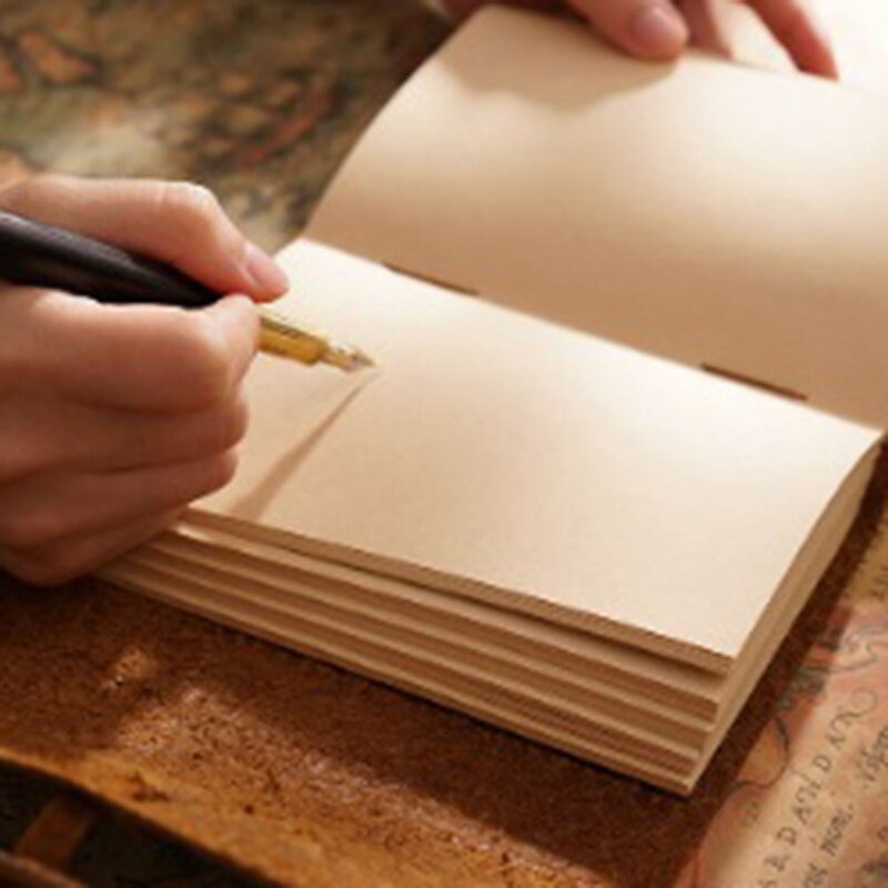 الجلود اليدوية مجلة-100X155mm الجلود ملزمة دفتر الكتابة اليومية والمجلات للكتابة في للسفر/مذكرات