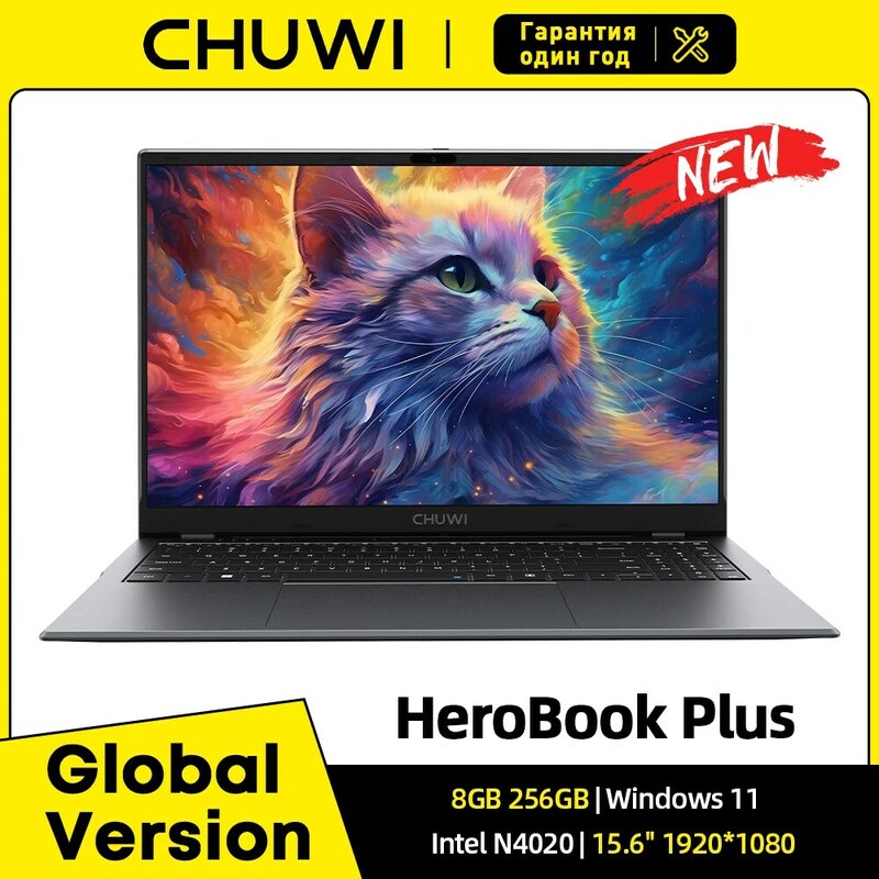 لابتوب CHUWI-HeroBook Plus ، Intel N4020 ، 8GB RAM ، GB SSD ، x 208 P ، كمبيوتر ، Windows 11 ، لوحة مفاتيح كاملة التصميم