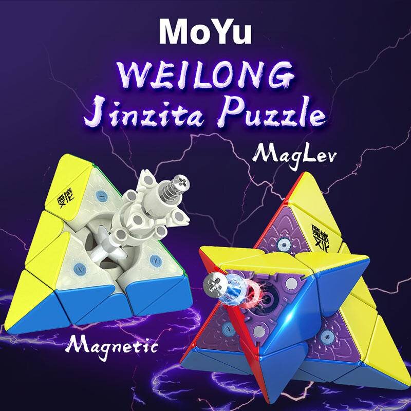 MOYU Weilong الهرم ماجليف المغناطيسي ماجيك سرعة مكعب المهنية لغز اللعب Weilong ماجليف الهرم هدايا الأطفال