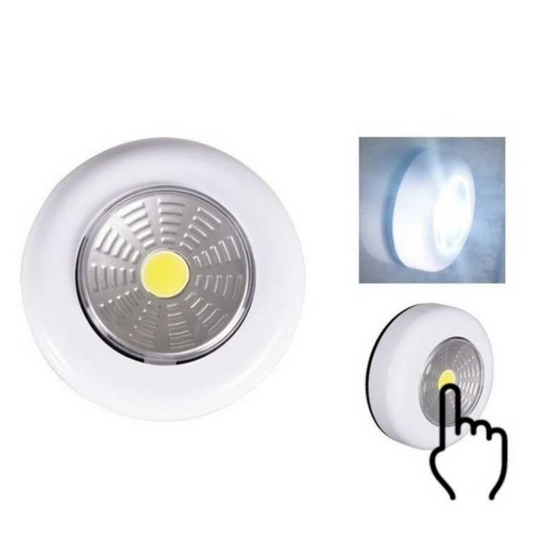 Phlanp COB LED تحت إضاءة الخزانة مع لاصق ملصق لاسلكي الجدار مصباح خزانة دولاب درج خزانة غرفة نوم ضوء الليل