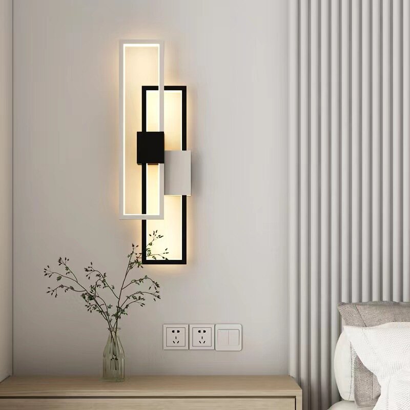 أضواء جدارية LED بسيطة نوردية ، ديكور منزلي ، تركيبات إضاءة داخلية ، غرفة معيشة ، غرفة نوم ، جانب السرير